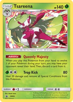 SM Black Star Promos Tsareena Pokémon card